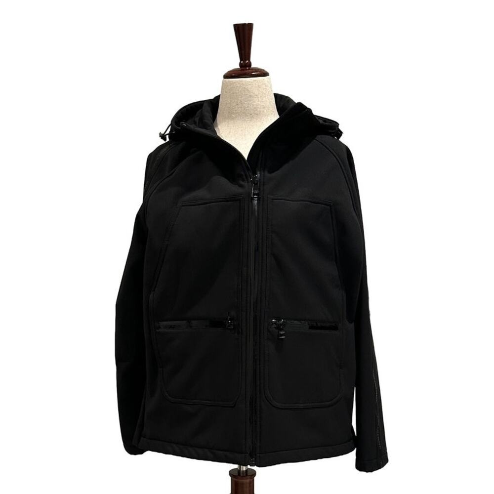 Street/Tech Wear, Goth/Punk, Minimalist Chic Black Karl Lagerfeld Paris Jacket